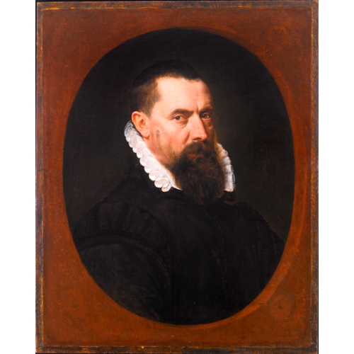 Portrait of a Bearded Gentleman, Bust-Length, in a Black Doublet with a White Lace Ruff
